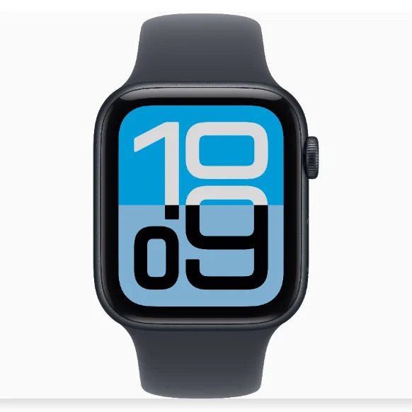 APPLE Watch SE - 44 mm Midnight Aluminium Case with Midnight Sport Band, M/L